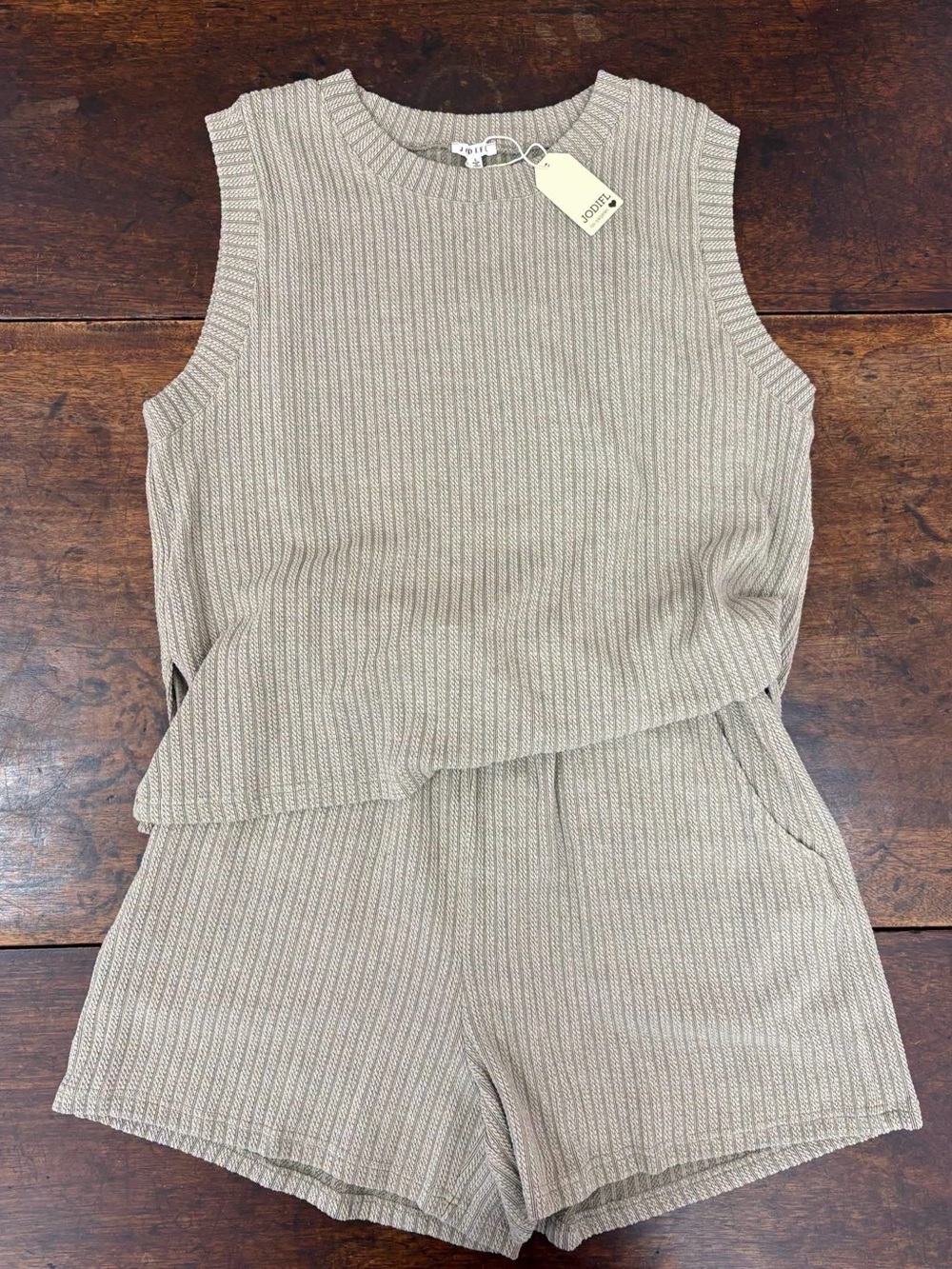 JODIFL Knit Set - Sleeveless Top w/ Shorts